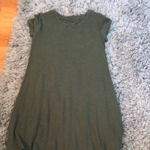 Navy green dress
